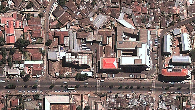 Aerial view of Maekelawi detention center in Addis Ababa. Source: Google Earth, courtesy of Human Rights Watch.